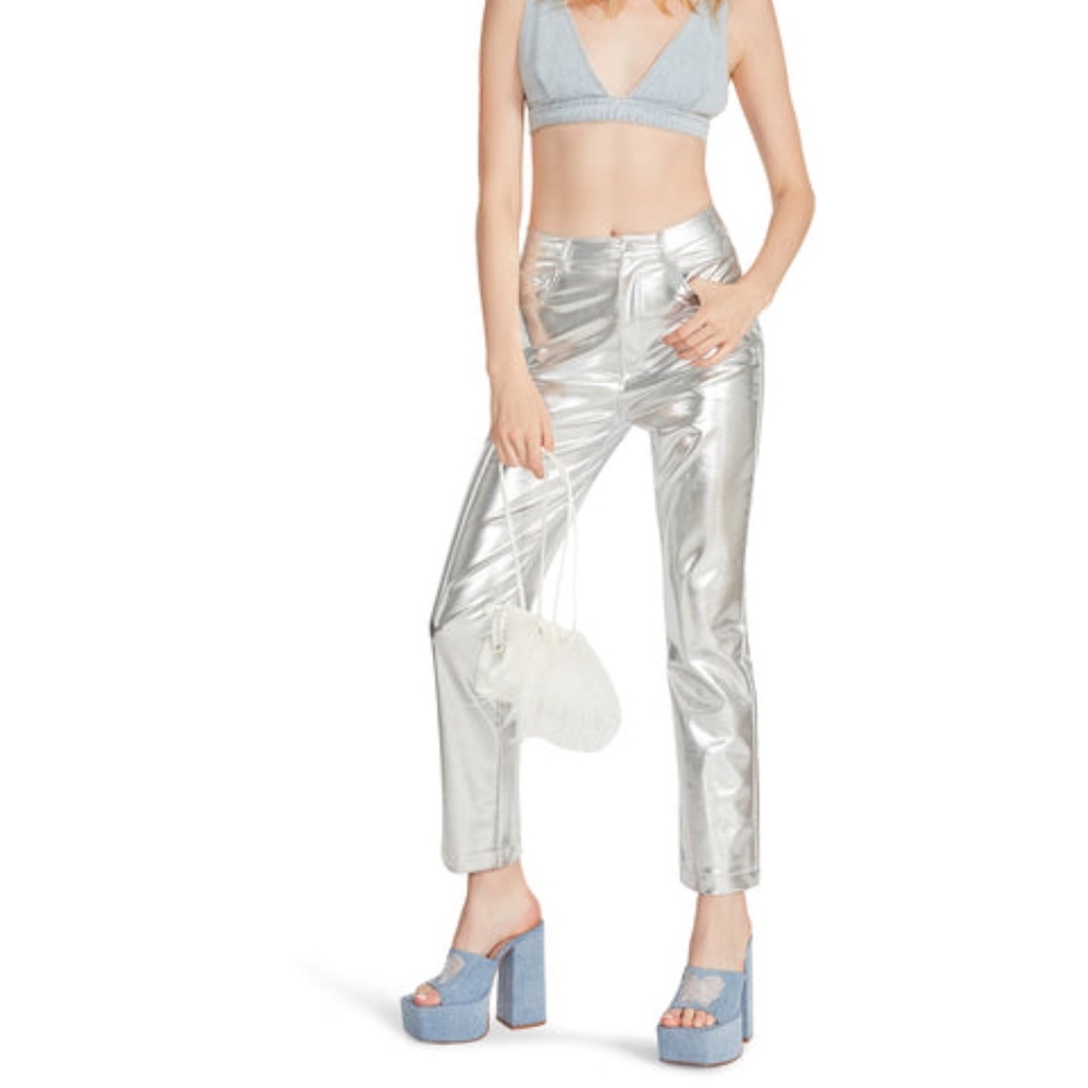 Steve Madden Josie Pant Silver